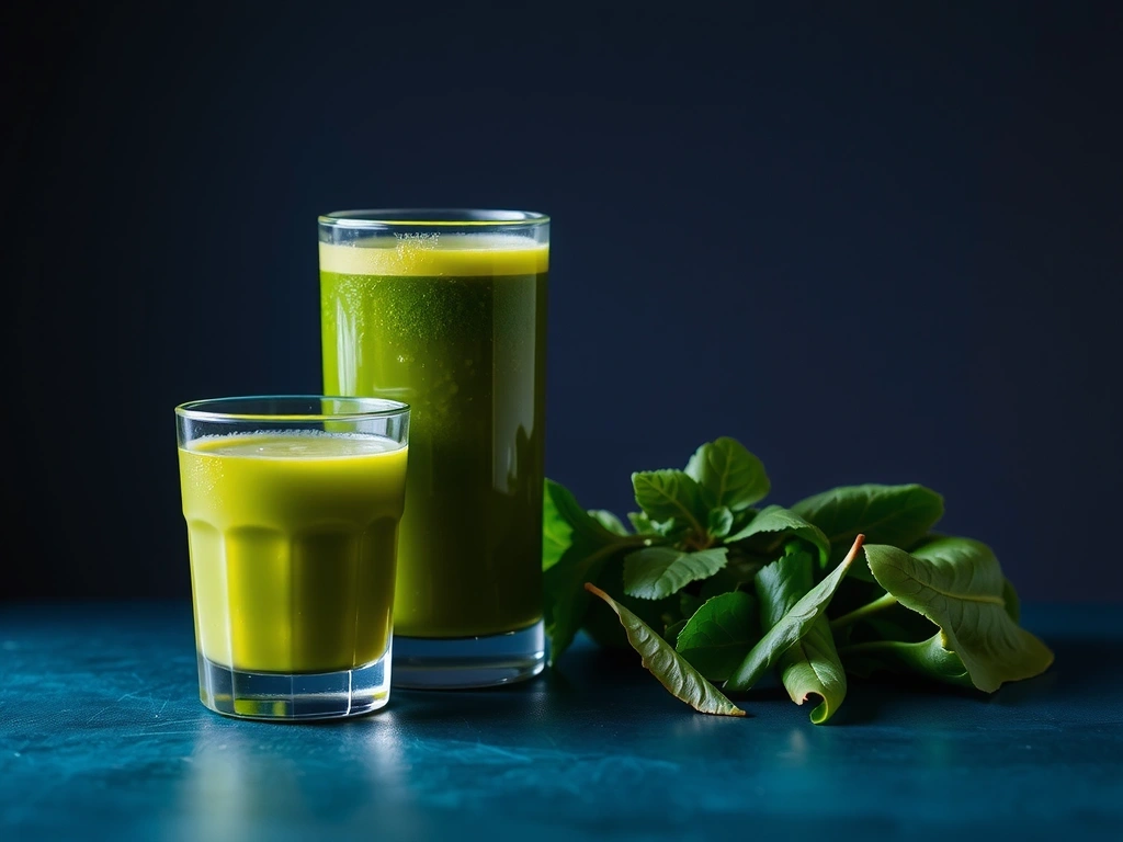 Frischer Saft und Waage